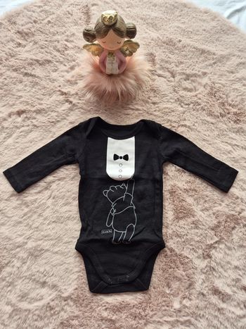 Body noir winnie l’ourson 3 mois