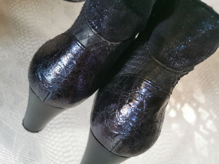 Boots à talons bleu marine Dorking T40 - photo numéro 8