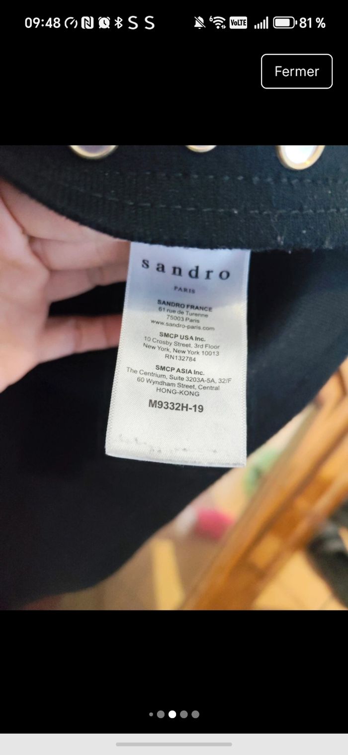 cardigan Sandro taille 1 - photo numéro 4