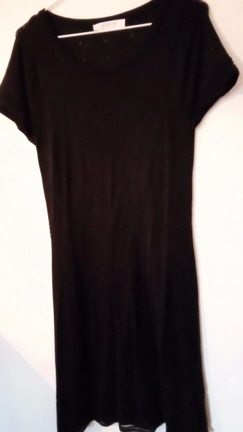 Robe noire laine