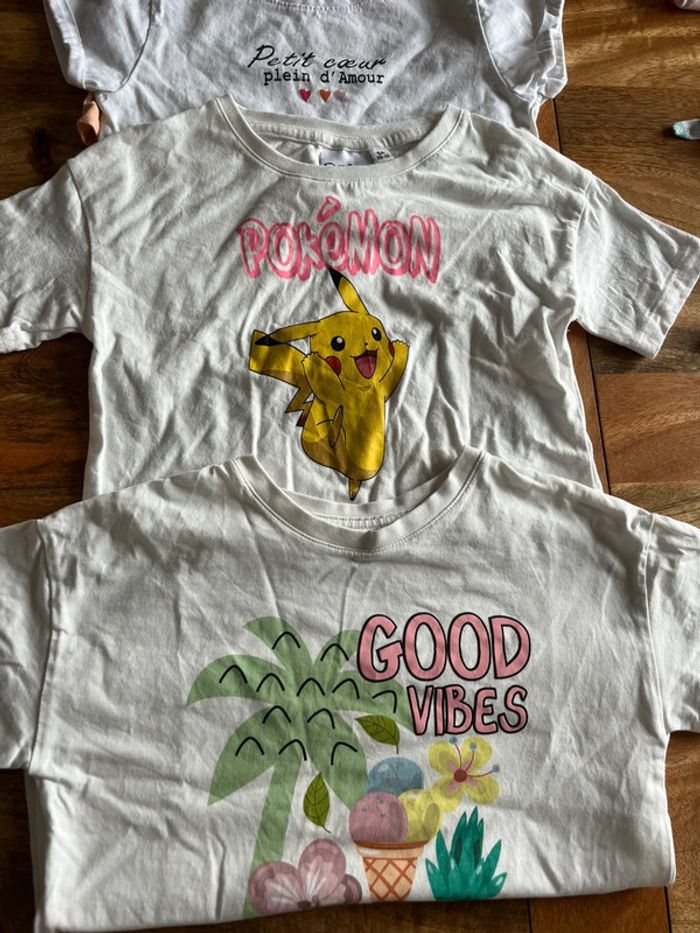 Lot de 12 tshirts MC fille 5 ans - photo numéro 2