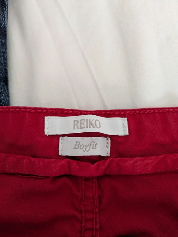 Pantalon jean rouge - Reiko - taille 30 (Fr40) - photo numéro 4