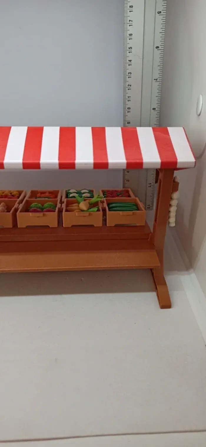 Stand épicerie marché avec légumes playmobil - photo numéro 7