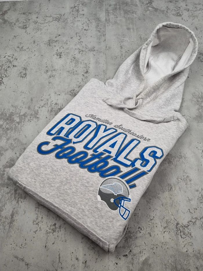 Pull à capuche universitaire Royals Football – Taille M Hommes
