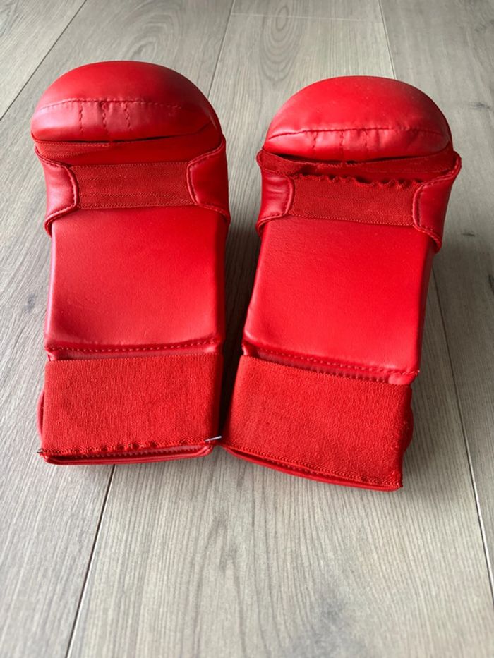 Mitaines Karaté sans pouce rouge Adidas T. XL - photo numéro 3