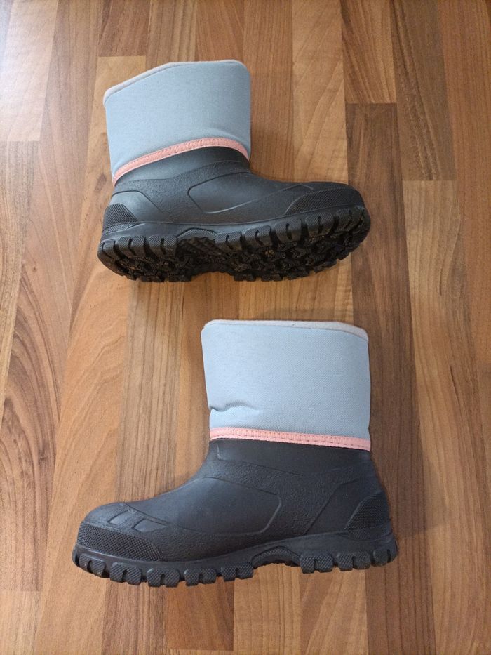 Bottes de neige ski 28-29 bleu clair/rose/noires Quechua - photo numéro 4