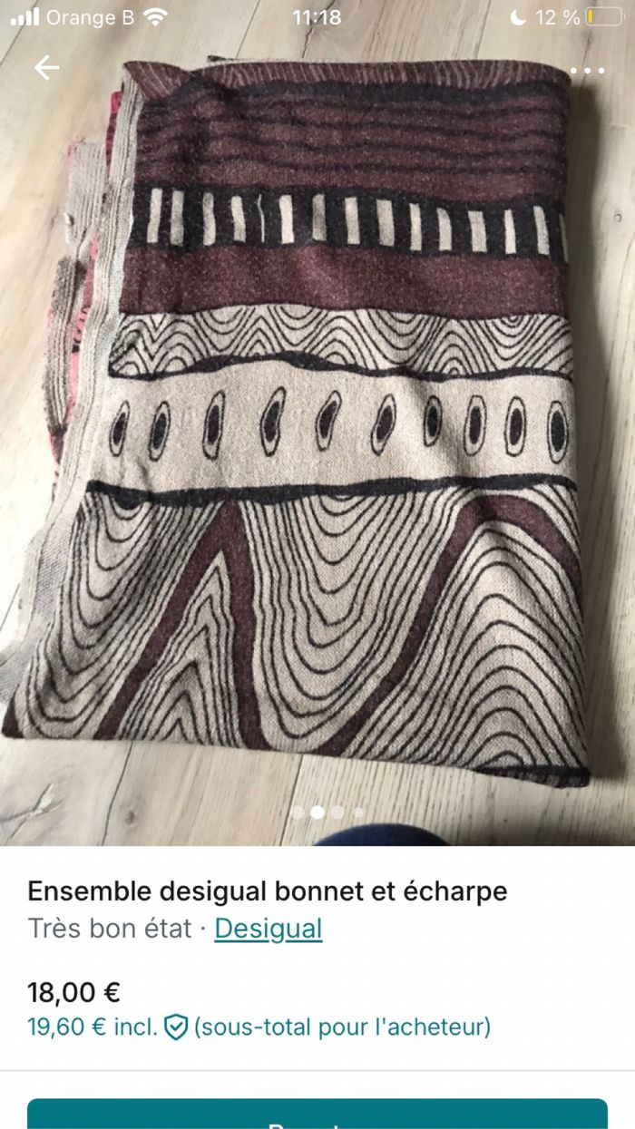 Ensemble écharpe et bonnet desigual - photo numéro 2