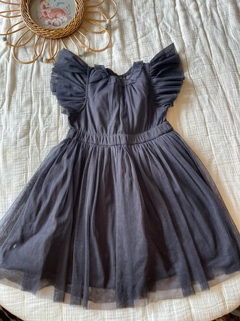 Robe en tulle bleu marine - Monoprix