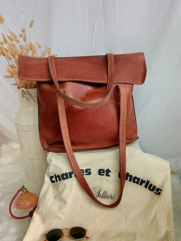 Cabas a Rabat cuir taurillon | Charles et Charlus
