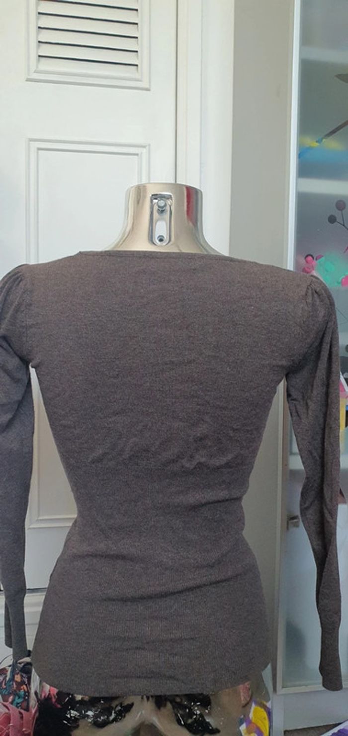 Pull taupe - photo numéro 3