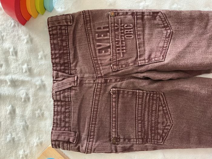 jean couleur prune taille réglable 2 ans orchestra - photo numéro 5