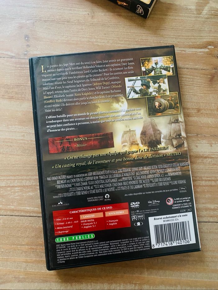 DVD Pirates des Caraïbes 3 - photo numéro 4