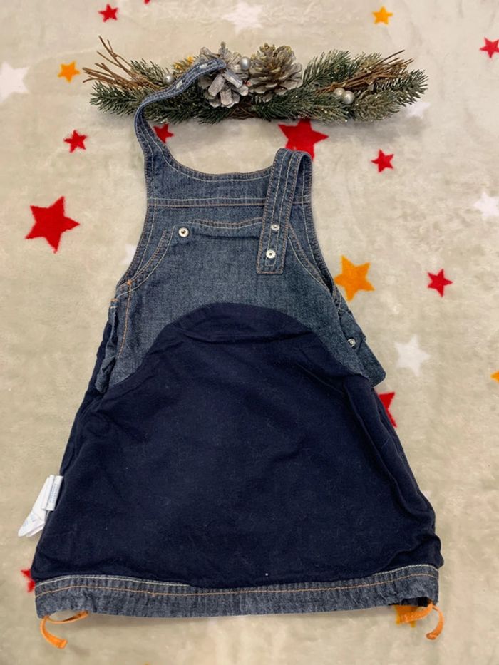 Robe Salopette Obaïbi Bleue Et Orange 6M - photo numéro 6