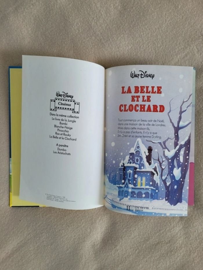 livre Disney grand format A4 (format 29x22) La belle et le clochard - photo numéro 3