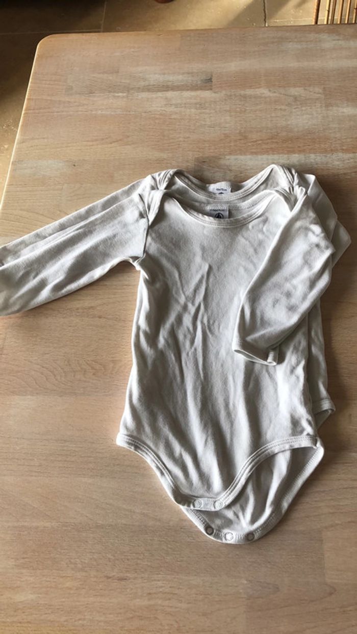 Lot de 3 bodys Petit Bateau