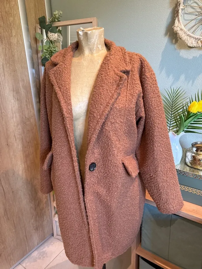 Manteau pilou pilou avec cœur et amour au dos femme - photo numéro 3