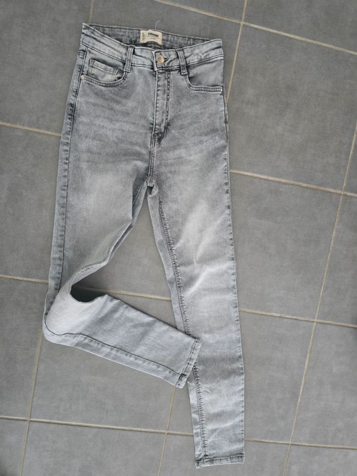 Jean skinny taille haute