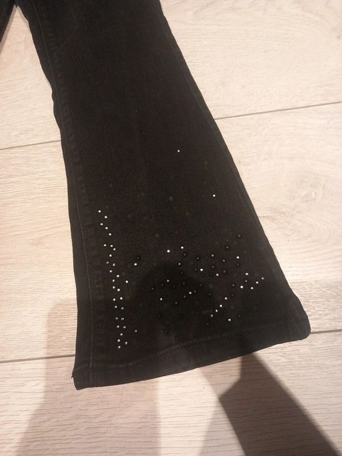 Jeans patte d'éléphant 6 ans noir - photo numéro 3