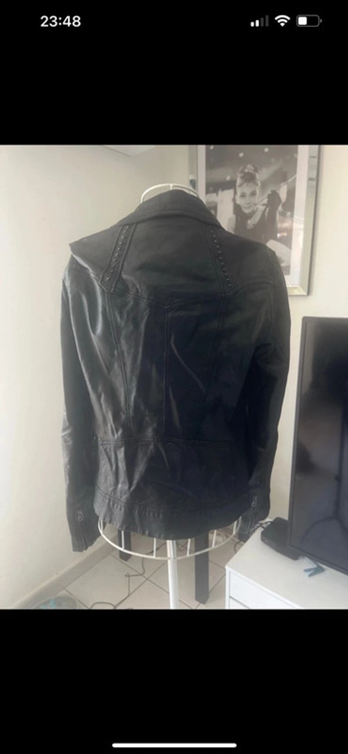 Perfecto replay taille M en cuir véritable - photo numéro 4