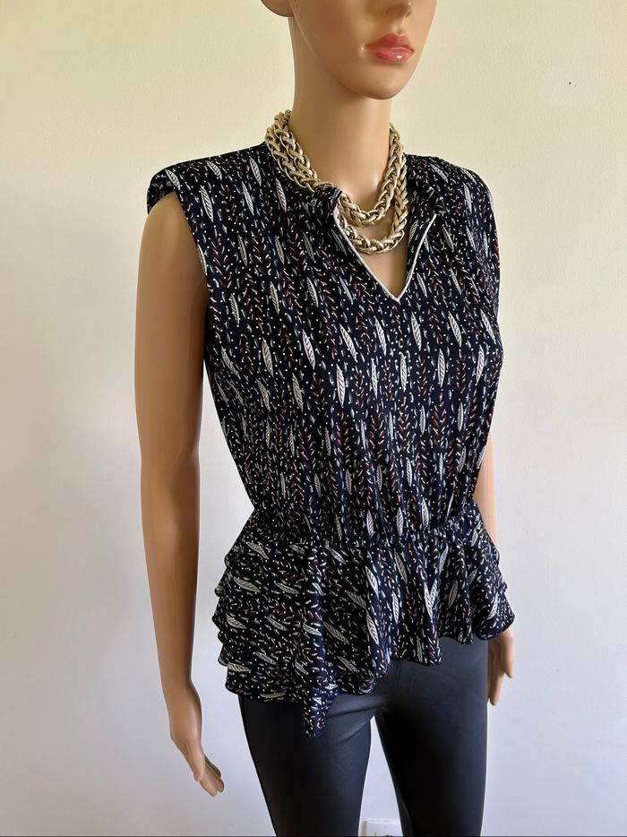 Blouse imprimée sans manches Morgan taille S jamais portée - photo numéro 2
