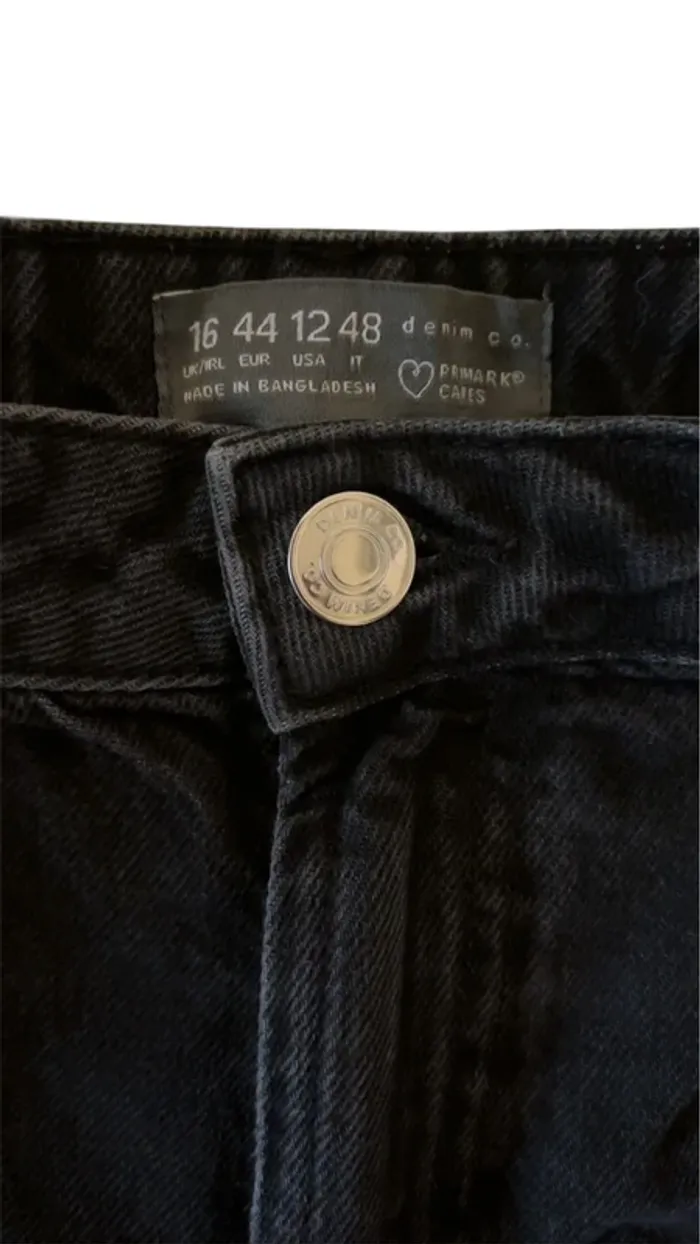 Short noir jeans femme Primark 44 - photo numéro 2