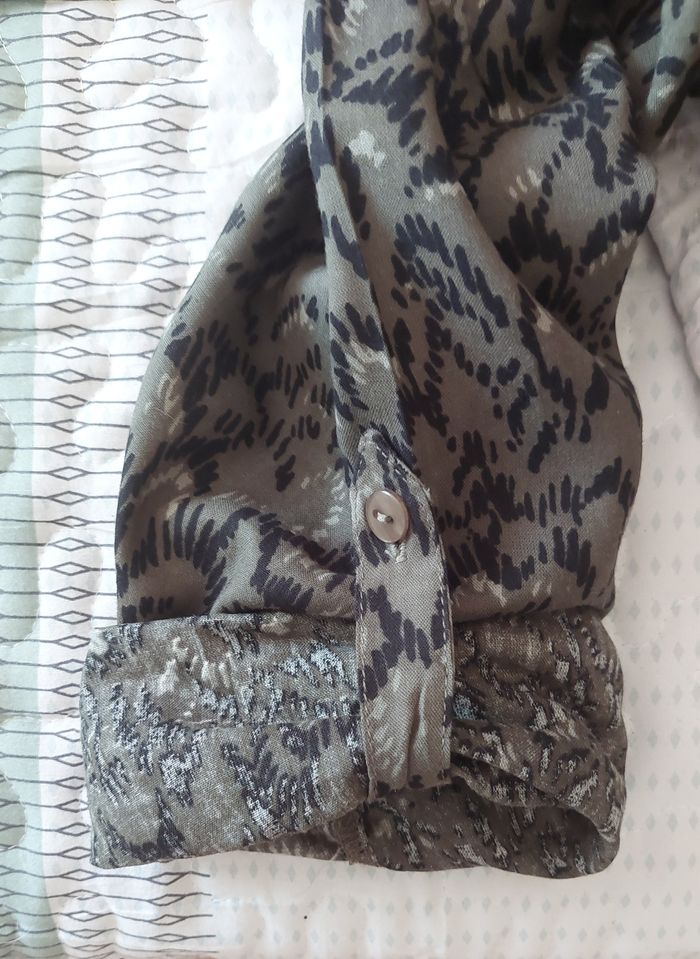 robe chemise kaki - photo numéro 4
