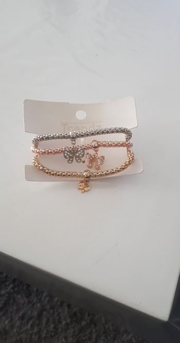 💟 NEUF ensemble 3 bracelets