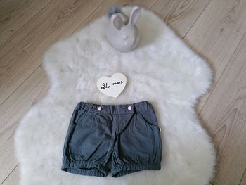 Short gris Obaïbi fille 23 mois #espanolitinafille24mois