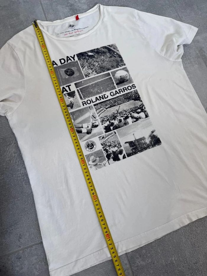 T-shirt Roland Garros homme blanc taille XXL - photo numéro 6