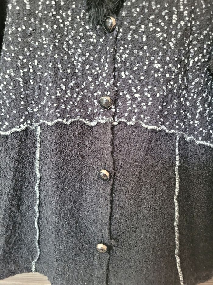 Veste boutonnée finette laine mohair - photo numéro 5