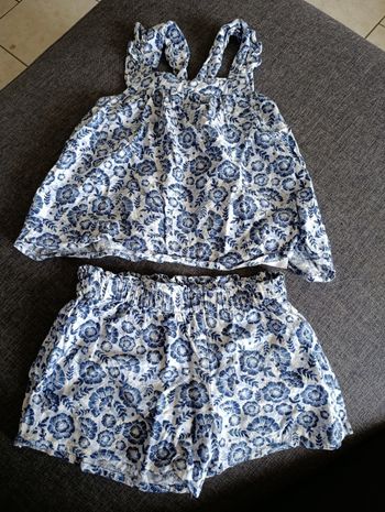 Ensemble short taille 4 ans fille 
