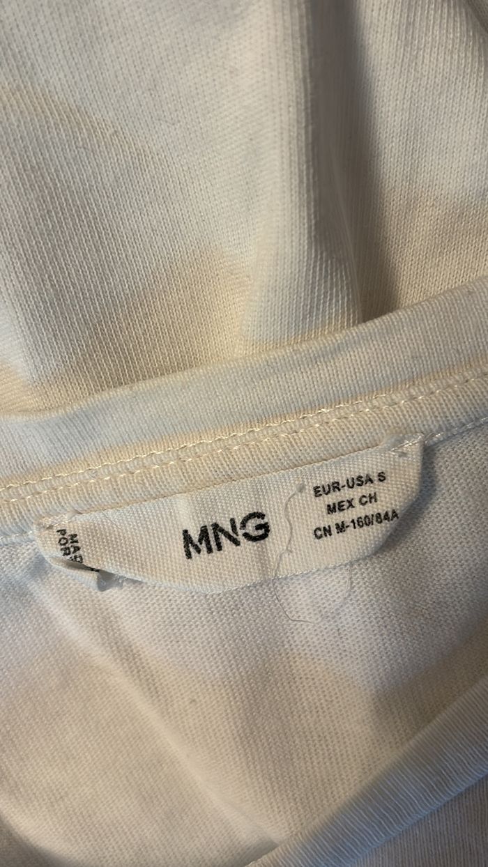 Tee shirt blanc avec écriture Mango T36 - photo numéro 3