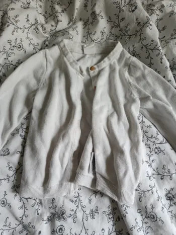 Gilet blanc H&M 74cm