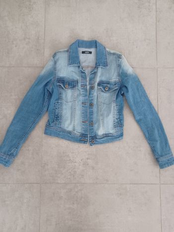 Veste en jean bleu