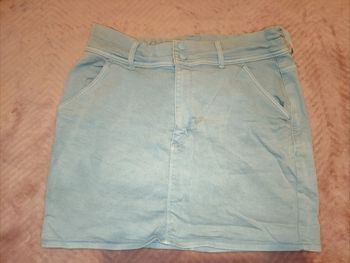 Jupe jeans bleu clair femme taille 42