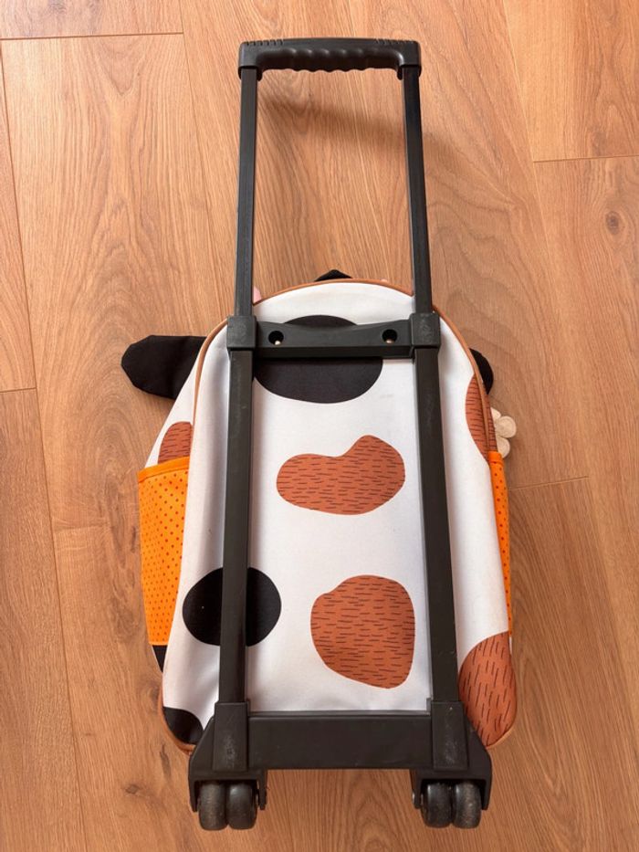Valise sac à roulette enfant forme vache marque Janod - photo numéro 5