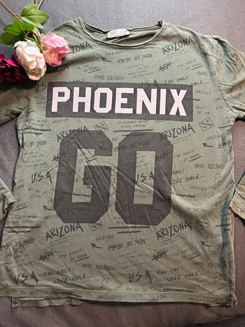 Haut manche longue fin à motif