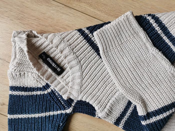 Pull rayures marine In Extenso 12 mois - photo numéro 4