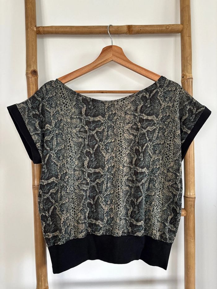 t-shirt épais motif tortoise taille S / M - photo numéro 6