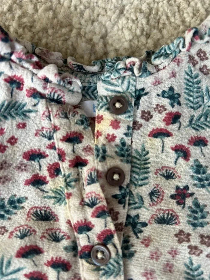 Lot tenue demie saison bébé fille - 12 mois - boutchou et kiabi - photo numéro 4