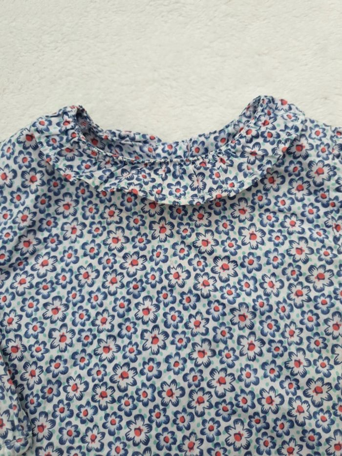 Blouse fleurie à col - photo numéro 2