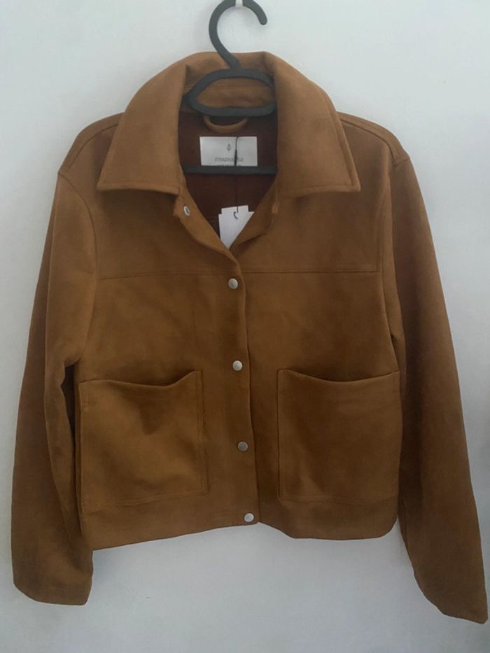 Veste en effet daim