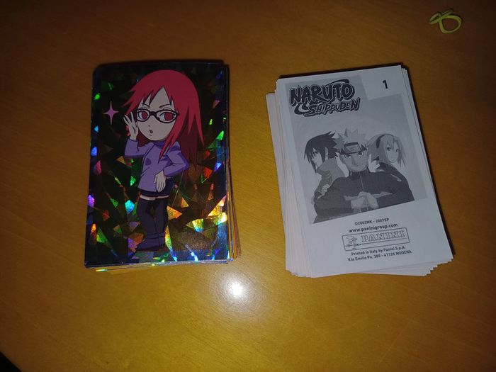 Lot de 10 images Panini Naruto Shippuden nouveau départ