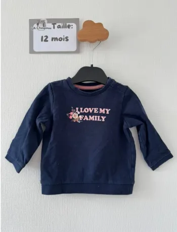 Pull bleu - taille 12 mois 80 cm 🌸