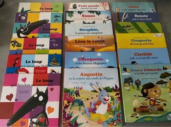 Lot 17 livres Auzou le loup qui et mes p’tits albums