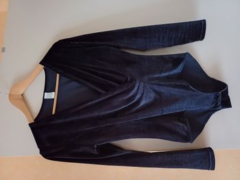 Body manches longues en velours