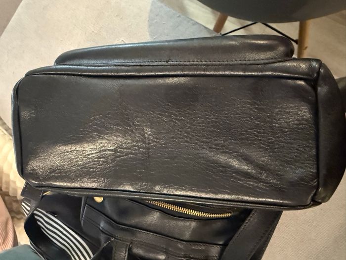 Sac à dos en cuir femme marque Goffredo Fantini - photo numéro 4