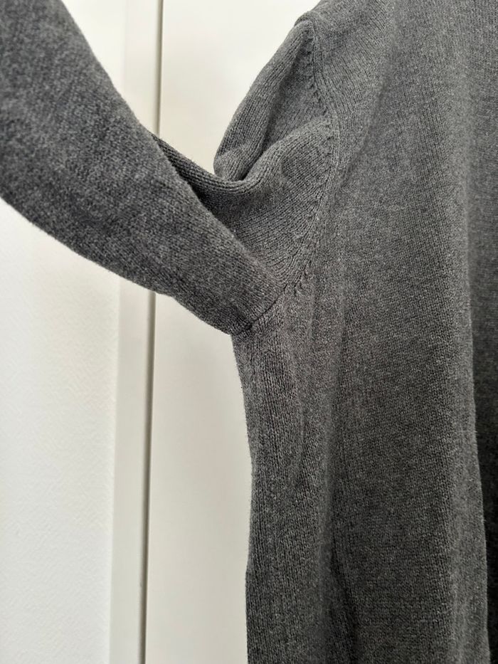 Pull gris en maille col camionneur Eden Park - photo numéro 3