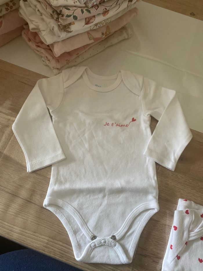 Lot de 2 body ML Mes petits cailloux 12 mois - photo numéro 4