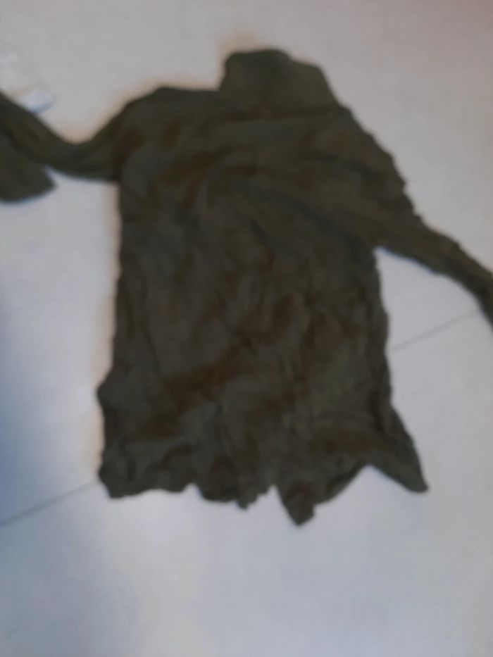 Chemisier kaki manche trois quarts - photo numéro 6